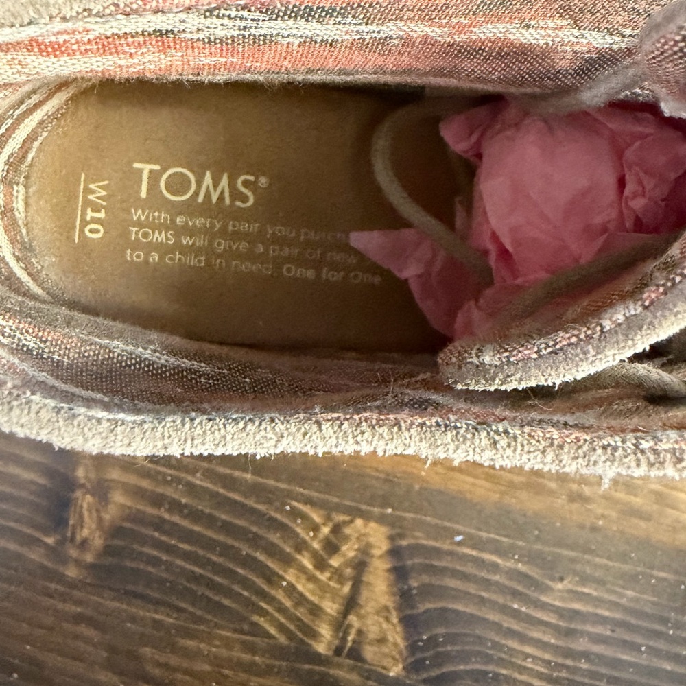 TOMS Desert Suede Wedge Ankle Booties Women’s Size 10 Tan. - Picture 9 of 10